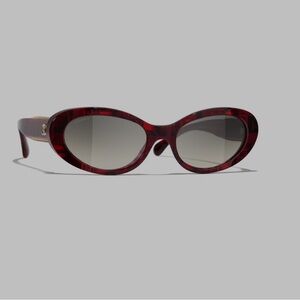Chanel Burgundy Sunglasses